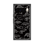 Premium Square Case with Pixelsnap［ Dinosaurs No.2 - Black ］