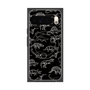 Premium Square Case with Pixelsnap［ Dinosaurs No.2 - Black ］