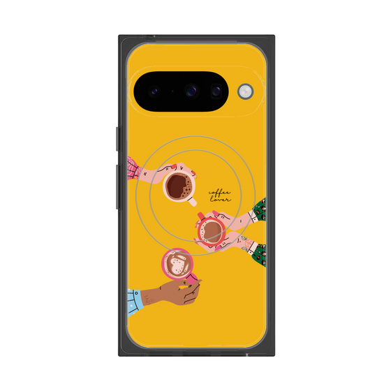 Premium Square Case with Pixelsnap［ Teatime - Yellow ］