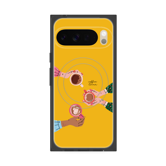 Premium Square Case with Pixelsnap［ Teatime - Yellow ］