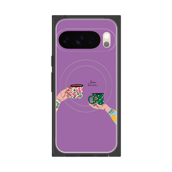 Premium Square Case with Pixelsnap［ Teatime - Purple ］