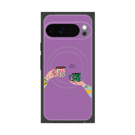 Premium Square Case with Pixelsnap［ Teatime - Purple ］