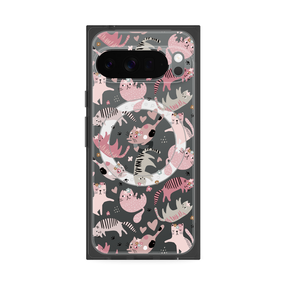 Premium Square Case with Pixelsnap［ Funny Cats - 02 ］