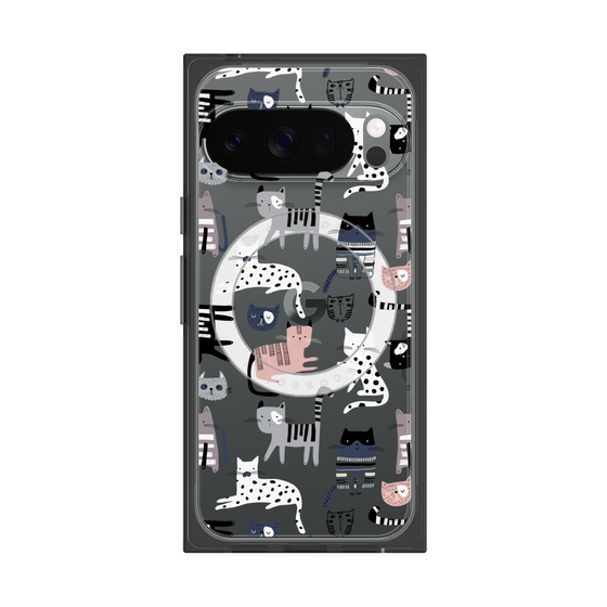 Premium Square Case with Pixelsnap［ Funny Cats - 03 ］