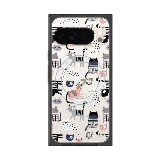 Premium Square Case with Pixelsnap［ Funny Cats - 03 ］