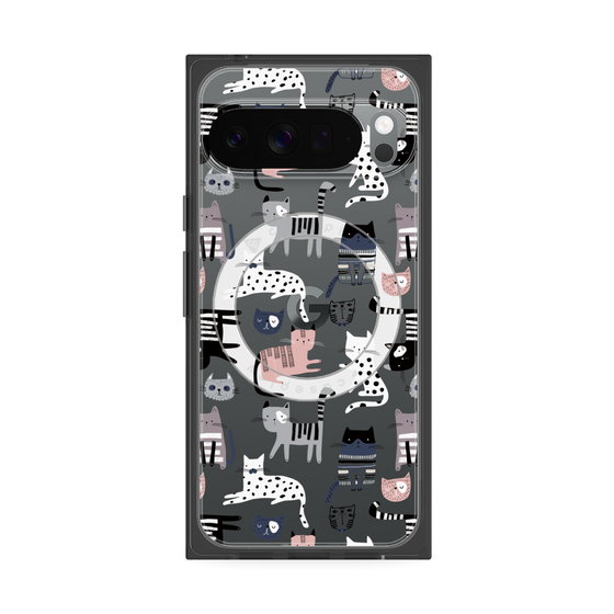 Premium Square Case with Pixelsnap［ Funny Cats - 03 ］