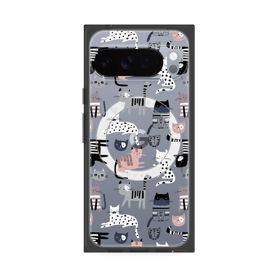 Premium Square Case with Pixelsnap［ Funny Cats - 03 ］