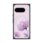 Premium Square Case with Pixelsnap［ Natural Flower - Purple ］
