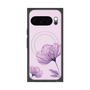 Premium Square Case with Pixelsnap［ Natural Flower - Purple ］
