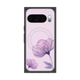 Premium Square Case with Pixelsnap［ Natural Flower - Purple ］