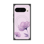 Premium Square Case with Pixelsnap［ Natural Flower - Purple ］