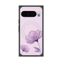 Premium Square Case with Pixelsnap［ Natural Flower - Purple ］