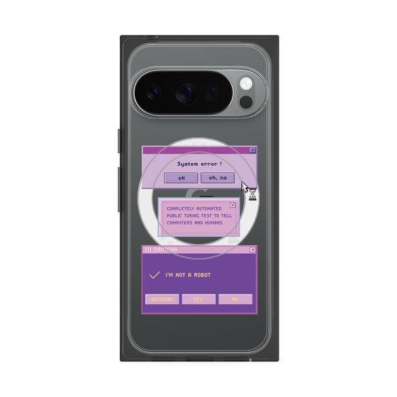 Premium Square Case with Pixelsnap［ I'm NOT A ROBBOT! ］