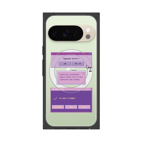 Premium Square Case with Pixelsnap［ I'm NOT A ROBBOT! ］