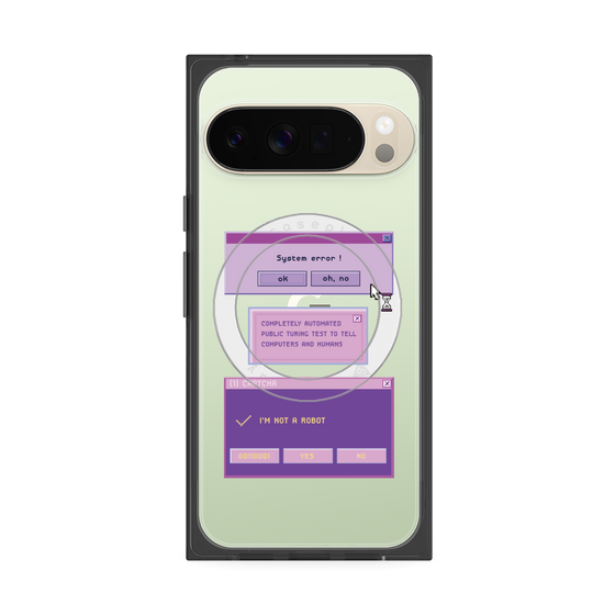 Premium Square Case with Pixelsnap［ I'm NOT A ROBBOT! ］