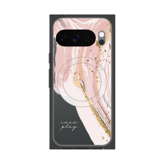 Premium Square Case with Pixelsnap［ Melting pink ］