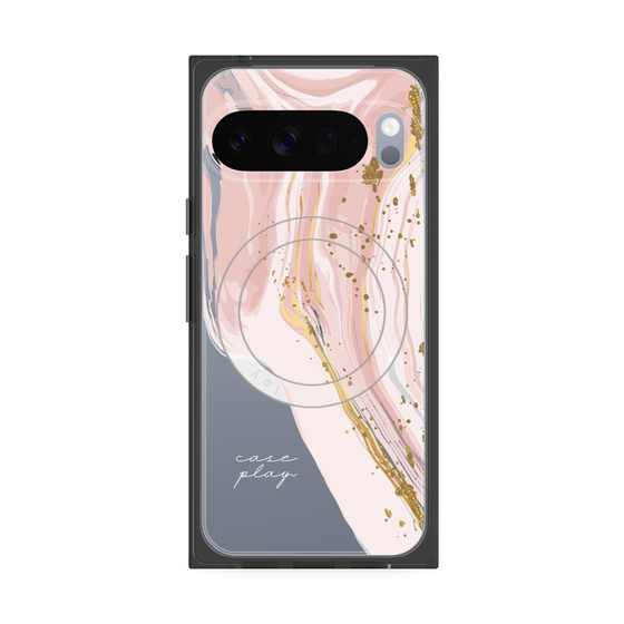 Premium Square Case with Pixelsnap［ Melting pink ］