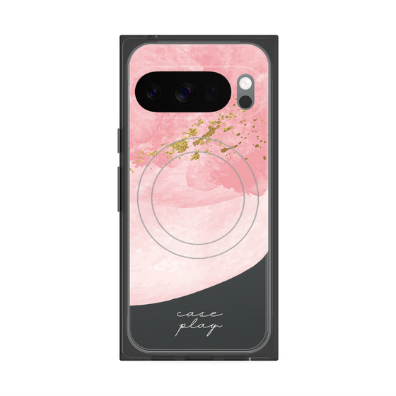 Premium Square Case with Pixelsnap［ pink layered ］
