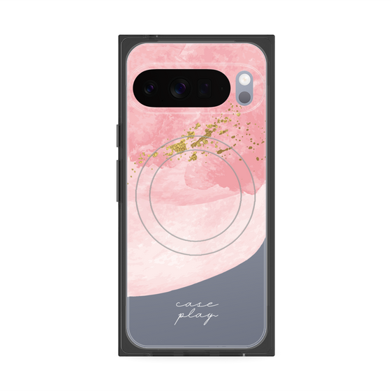 Premium Square Case with Pixelsnap［ pink layered ］