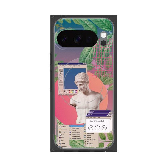 Premium Square Case with Pixelsnap［ vapor wave ］