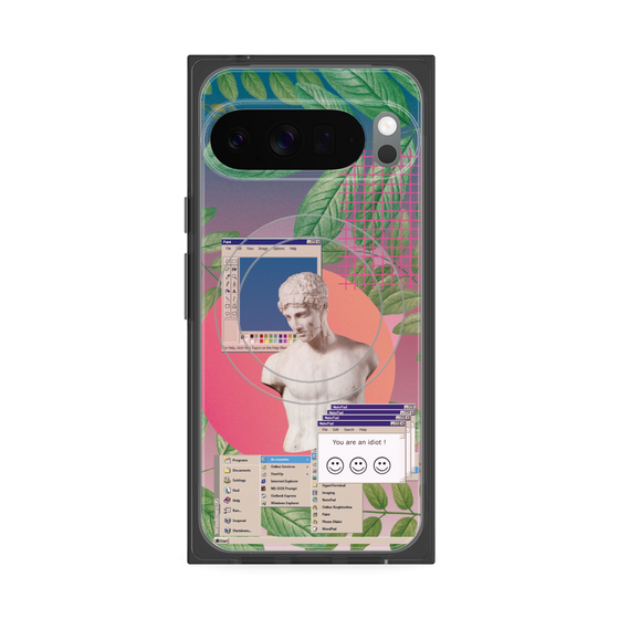 Premium Square Case with Pixelsnap［ vapor wave ］