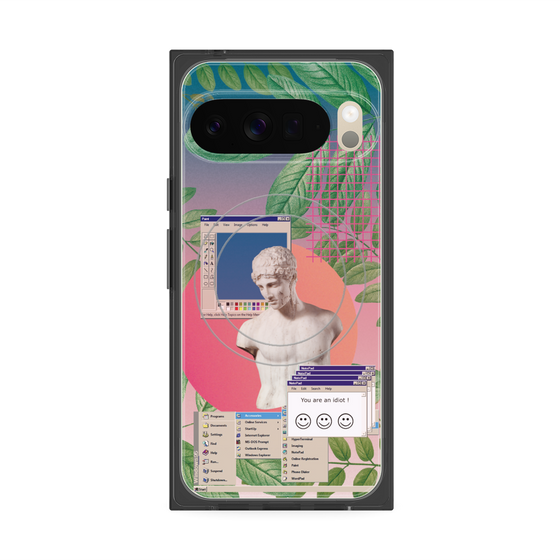 Premium Square Case with Pixelsnap［ vapor wave ］