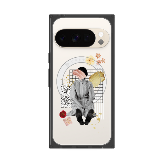 Premium Square Case with Pixelsnap［ Spring Picnic with Flowers ］