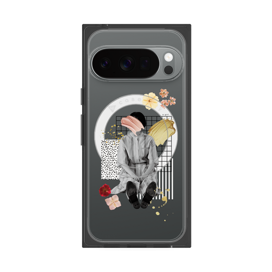 Premium Square Case with Pixelsnap［ Spring Picnic with Flowers ］