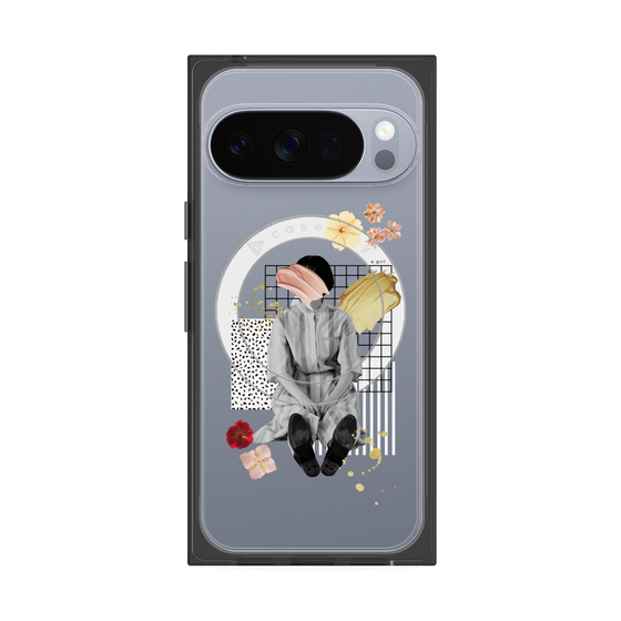 Premium Square Case with Pixelsnap［ Spring Picnic with Flowers ］