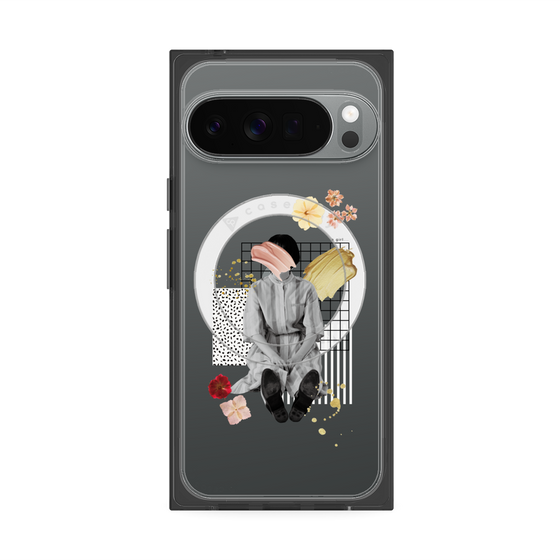 Premium Square Case with Pixelsnap［ Spring Picnic with Flowers ］