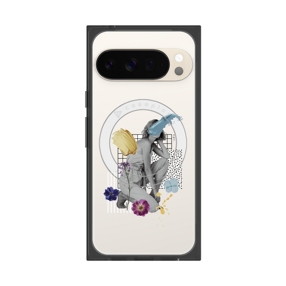 Premium Square Case with Pixelsnap［ Cool and languid Dull blue ］