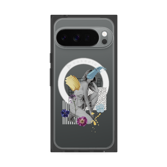 Premium Square Case with Pixelsnap［ Cool and languid Dull blue ］