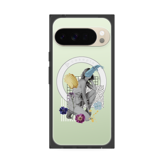 Premium Square Case with Pixelsnap［ Cool and languid Dull blue ］