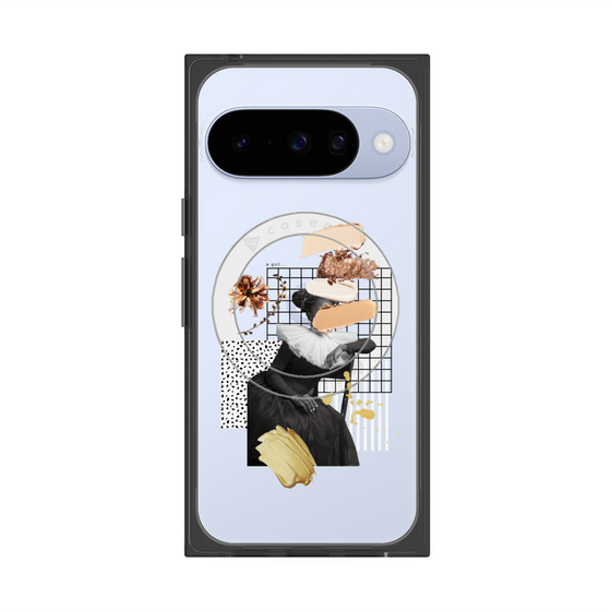 Premium Square Case with Pixelsnap［ Artistic Fall in Beige ］