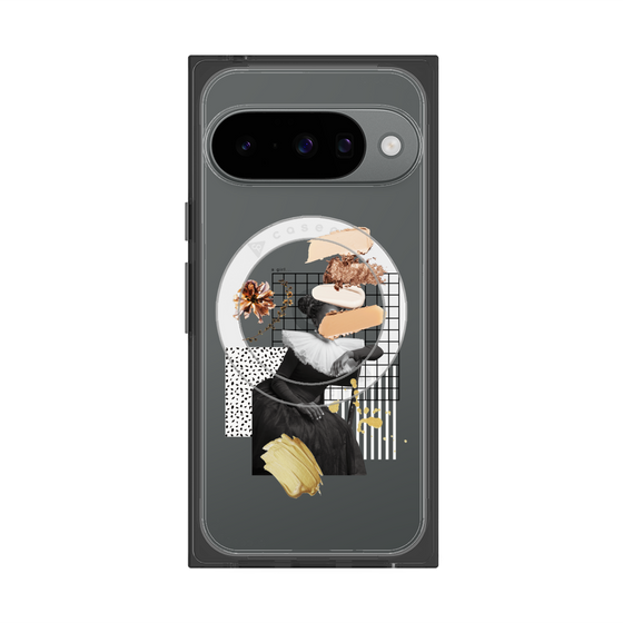 Premium Square Case with Pixelsnap［ Artistic Fall in Beige ］