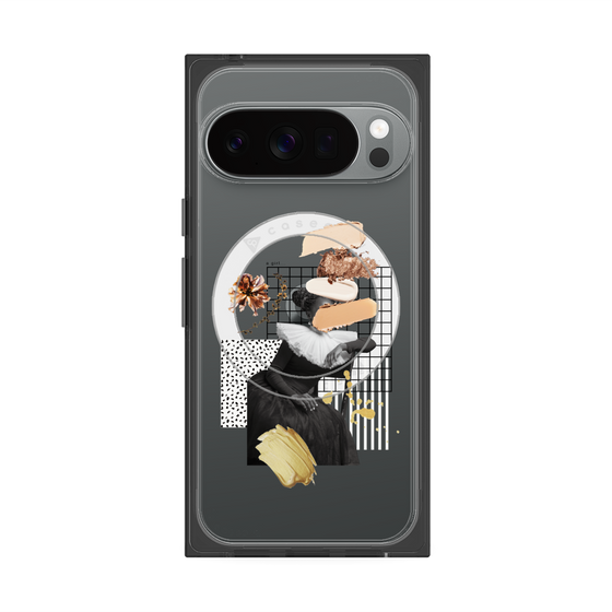 Premium Square Case with Pixelsnap［ Artistic Fall in Beige ］