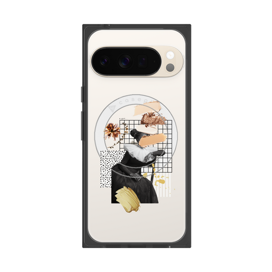 Premium Square Case with Pixelsnap［ Artistic Fall in Beige ］