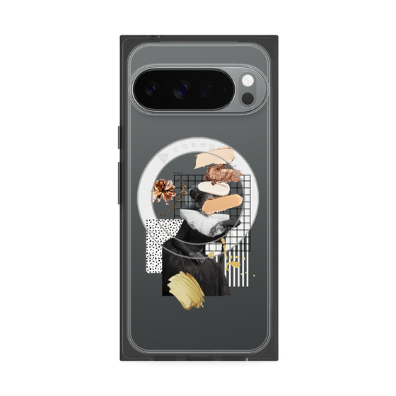 Premium Square Case with Pixelsnap［ Artistic Fall in Beige ］