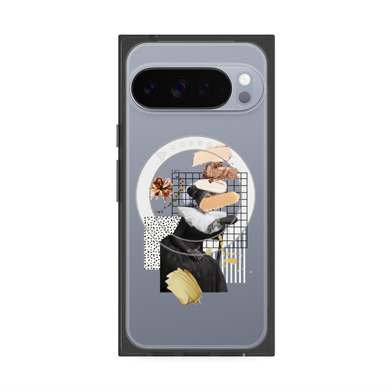 Premium Square Case with Pixelsnap［ Artistic Fall in Beige ］