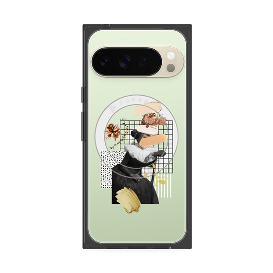 Premium Square Case with Pixelsnap［ Artistic Fall in Beige ］
