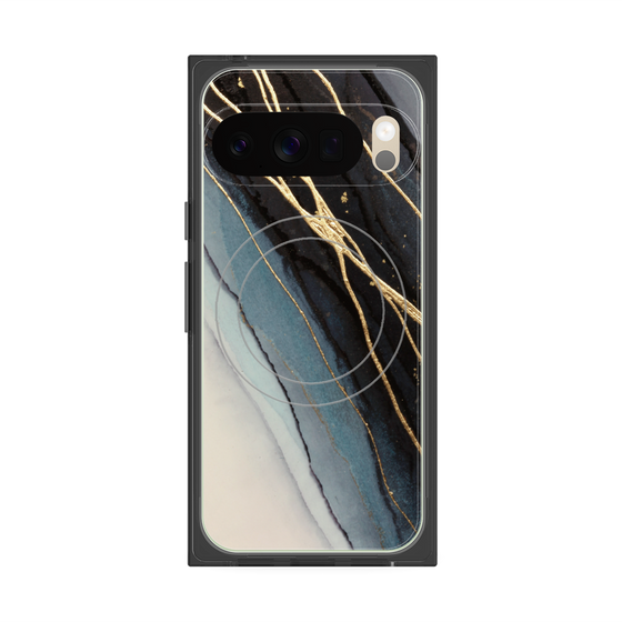 Premium Square Case with Pixelsnap［ Marble Black ］