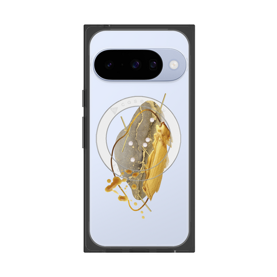 Premium Square Case with Pixelsnap［ Nuance Painting Gray ］