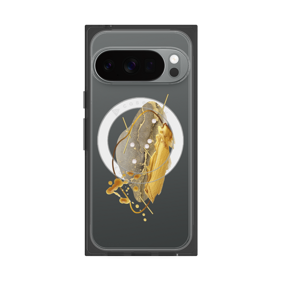 Premium Square Case with Pixelsnap［ Nuance Painting Gray ］