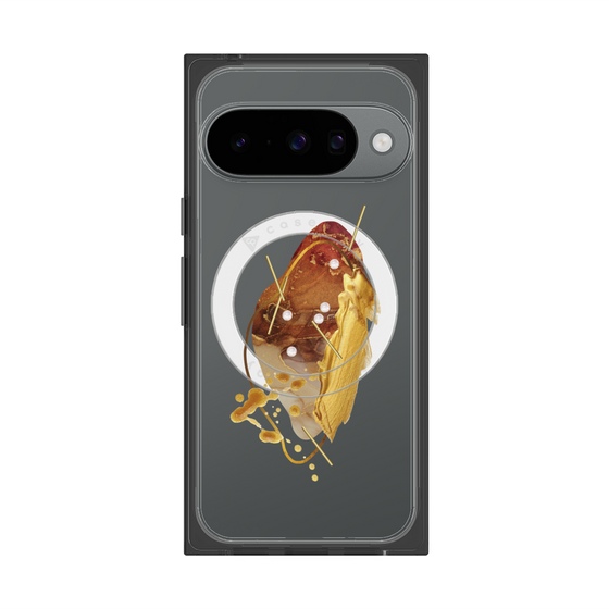 Premium Square Case with Pixelsnap［ Nuance Painting Brown ］