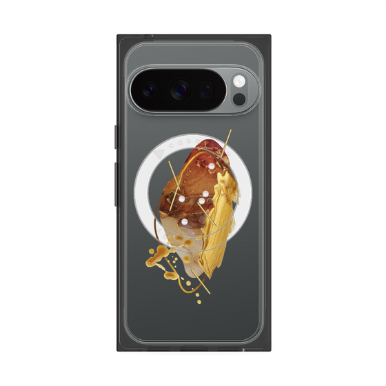 Premium Square Case with Pixelsnap［ Nuance Painting Brown ］