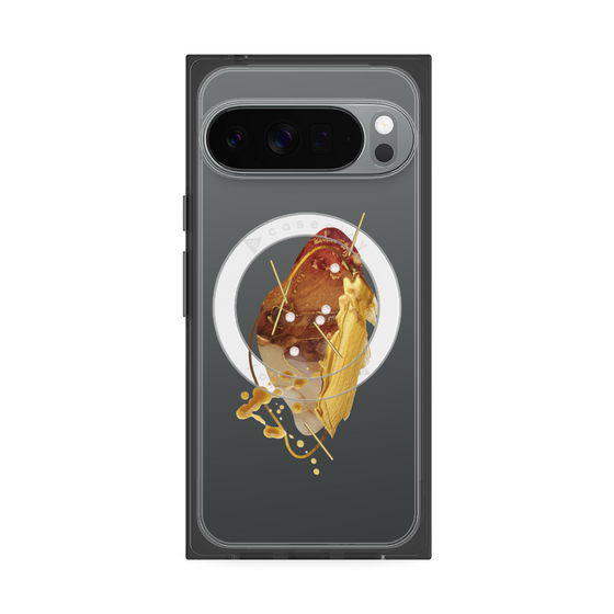 Premium Square Case with Pixelsnap［ Nuance Painting Brown ］