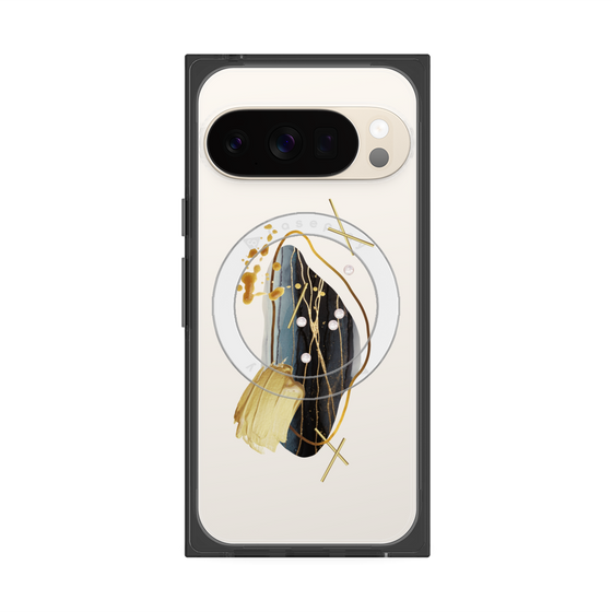 Premium Square Case with Pixelsnap［ Nuance Painting Black ］