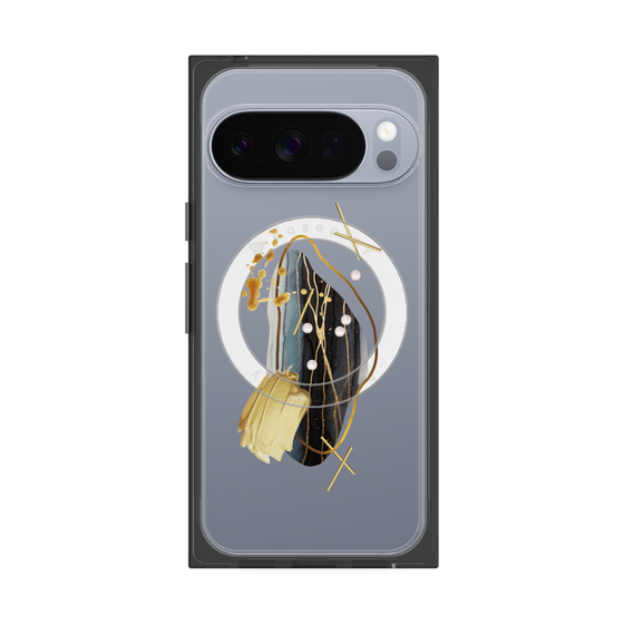 Premium Square Case with Pixelsnap［ Nuance Painting Black ］