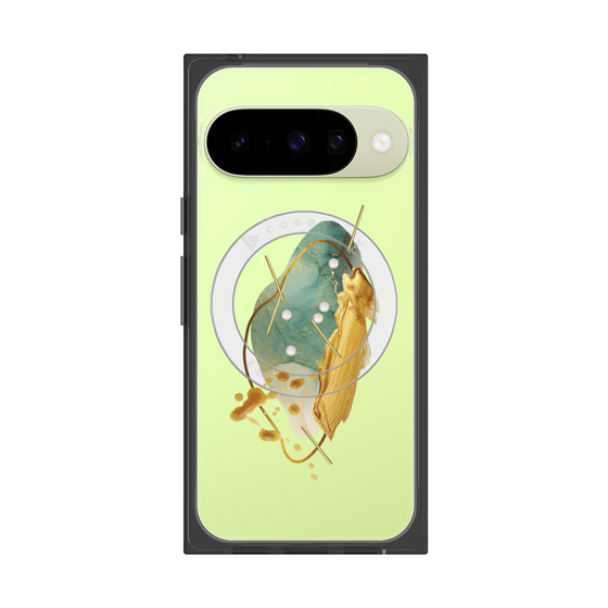 Premium Square Case with Pixelsnap［ Nuance Painting Green ］