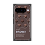 Premium Square Case with Pixelsnap［ BROWN-Chocolate ］